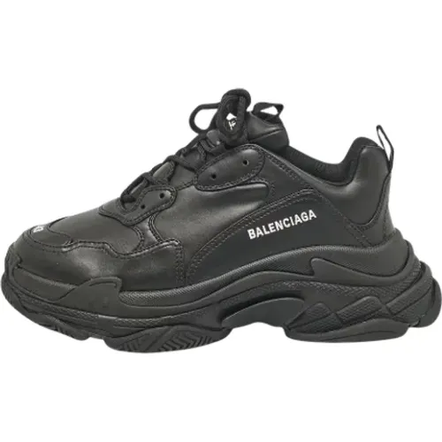 Pre-owned Leather sneakers , male, Sizes: 9 UK - Balenciaga Vintage - Modalova