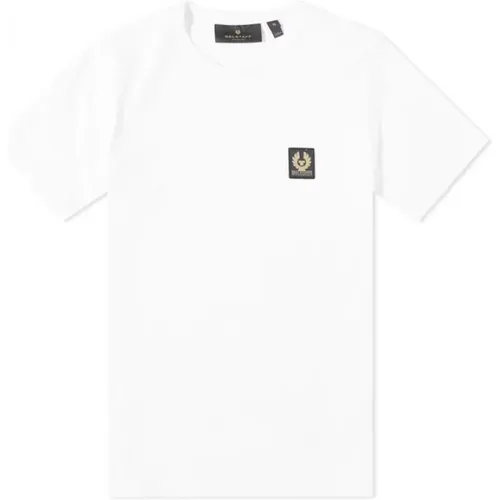 Klassisches Weißes T-Shirt mit Rundhalsausschnitt , Herren, Größe: M - Belstaff - Modalova