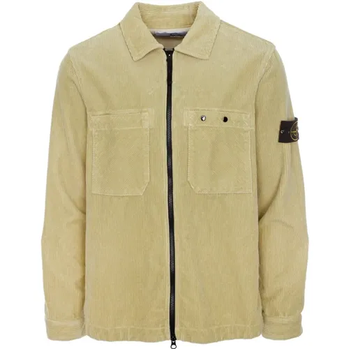 Corduroy Overshirt , male, Sizes: 2XL, L, M - Stone Island - Modalova