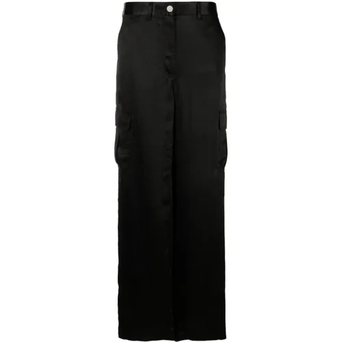 Cargo Satin Trousers , female, Sizes: XS - Theory - Modalova