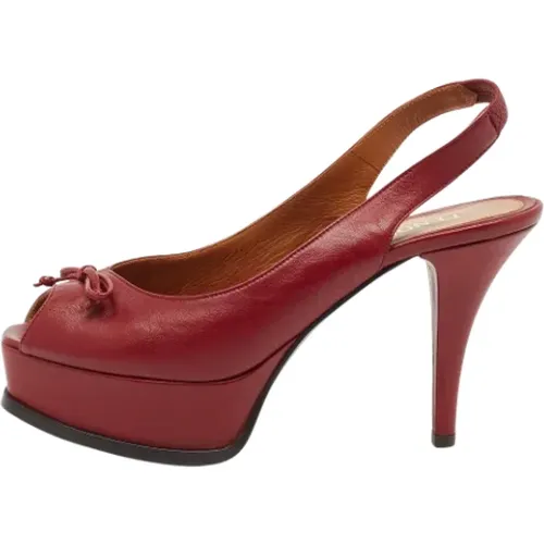 Pre-owned Leder Heels , Damen, Größe: 37 1/2 EU - Fendi Vintage - Modalova