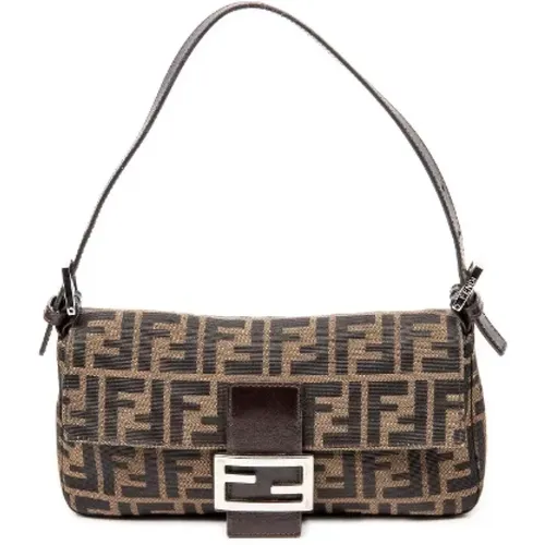 Pre-owned Canvas shoulder-bags , female, Sizes: ONE SIZE - Fendi Vintage - Modalova