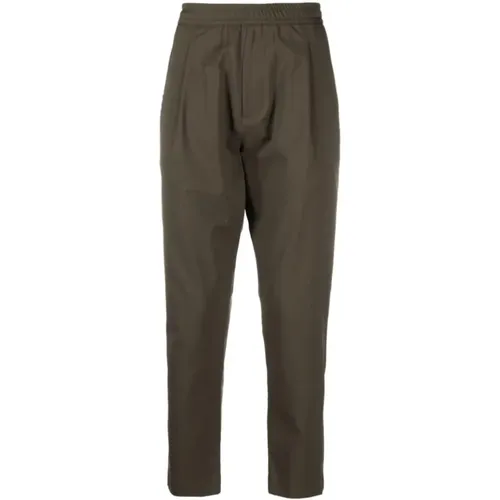 Tokyo Elastic Work Cropped Trousers , male, Sizes: 2XL, XL, S, M, L - Low Brand - Modalova
