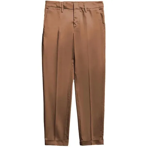 Women`s Clothing Trousers Marrone Ss23 , female, Sizes: W30 - Fay - Modalova