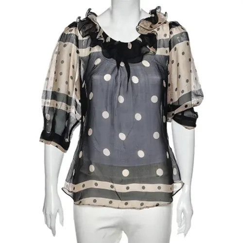 Pre-owned Silk tops , female, Sizes: M - Moschino Pre-Owned - Modalova