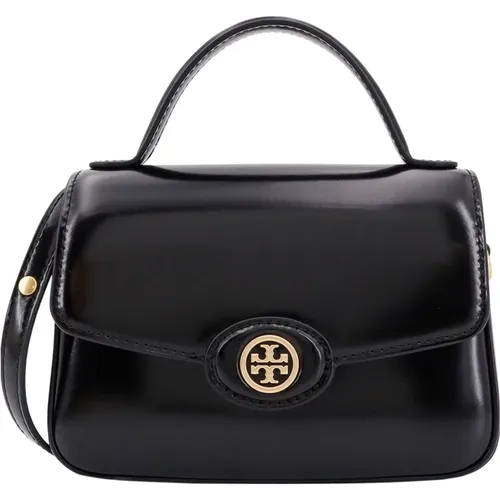 Leather Handbag with Flap Closure , female, Sizes: ONE SIZE - TORY BURCH - Modalova