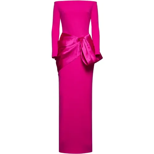 Magenta Elegant Dresses , female, Sizes: XS, L, S, 2XS, M - Solace London - Modalova