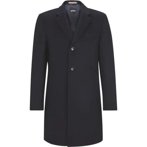 Slim Fit Wool and Cashmere Coat in , male, Sizes: 2XL, L - Hugo Boss - Modalova