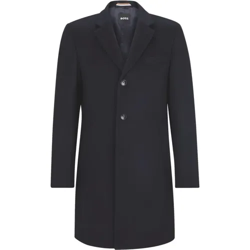 Slim Fit Wool and Cashmere Coat in , male, Sizes: XL, 2XL, L - Hugo Boss - Modalova