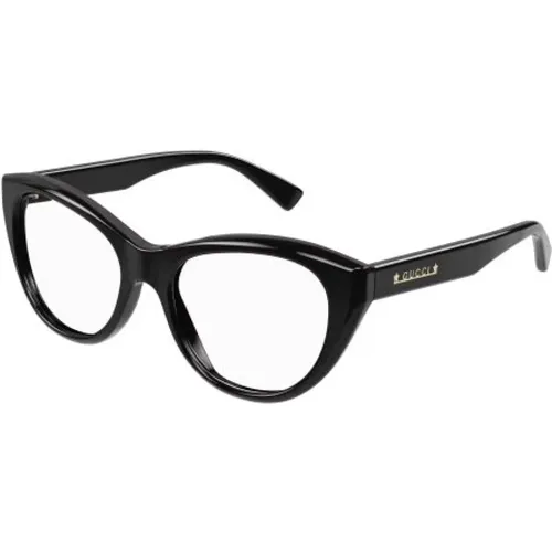 Elegante Gg1172O Brille in Schwarz Transparent , unisex, Größe: 52 MM - Gucci - Modalova