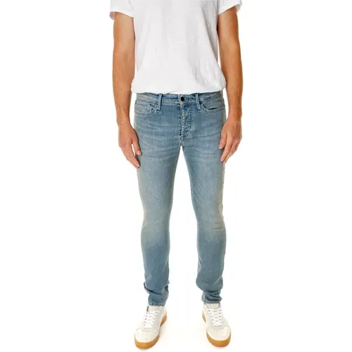 Slim Fit Mid Waist Jeans , Herren, Größe: W33 L30 - Denham - Modalova