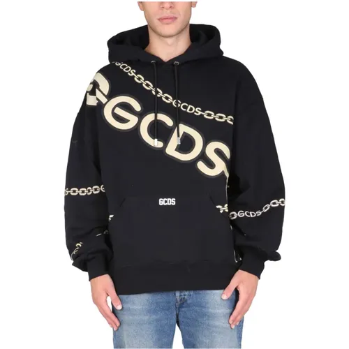 Gcds , Hoodie ,Black male, Sizes: S - Gcds - Modalova