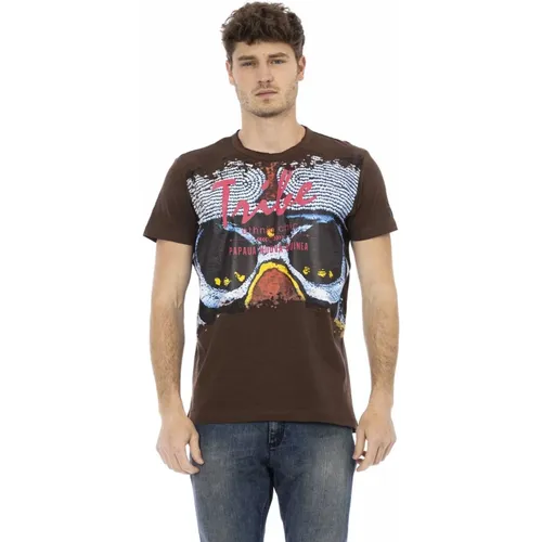 Casual T-Shirt mit Rundhalsausschnitt - Trussardi - Modalova