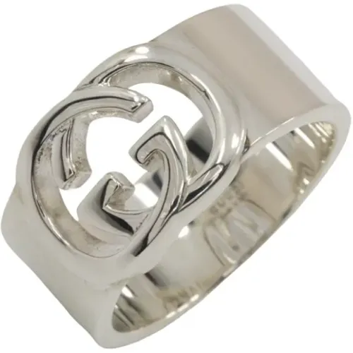 Pre-owned Silver rings , female, Sizes: ONE SIZE - Gucci Vintage - Modalova