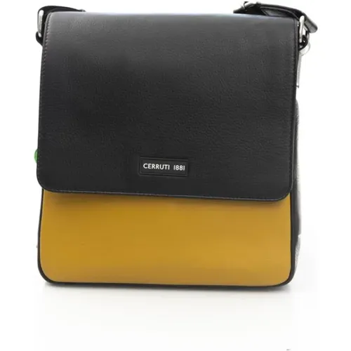 Elegante Gelbe Leder-Crossbody-Tasche - Cerruti 1881 - Modalova