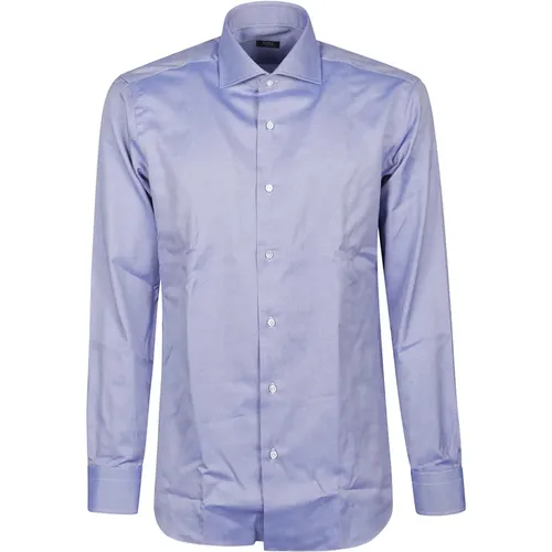 Klassisches Langarm Hals Shirt , Herren, Größe: 2XL - Barba Napoli - Modalova