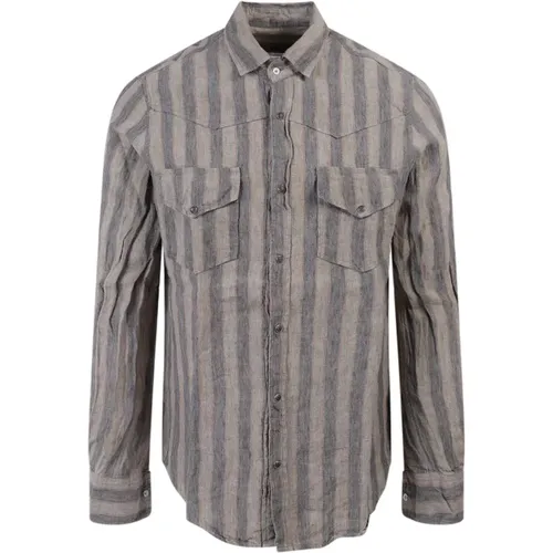 Mens Clothing Shirts Ss22 , male, Sizes: 2XL, M - Original Vintage - Modalova