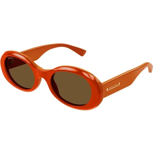 Stylish Oval Sunglasses Gg1587S 003 , unisex, Sizes: 52 MM - Gucci - Modalova
