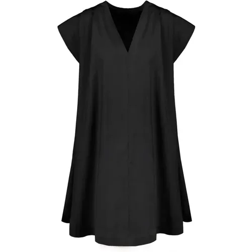Comfy V-neck dress , female, Sizes: M, L - BomBoogie - Modalova