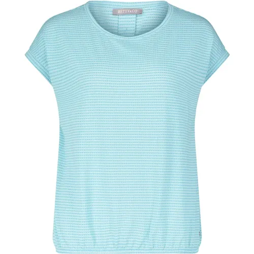 Casual-Shirt mit Gummizug , Damen, Größe: L - Betty & Co - Modalova