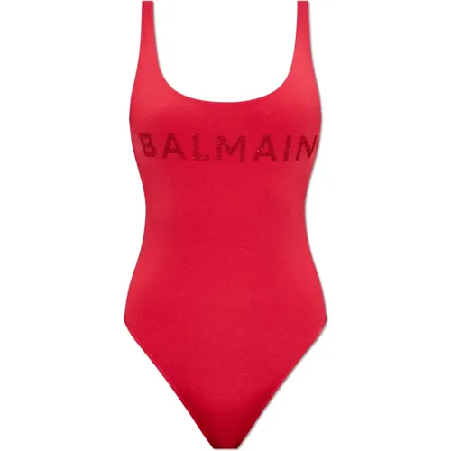 Badeanzug , Damen, Größe: S - Balmain - Modalova