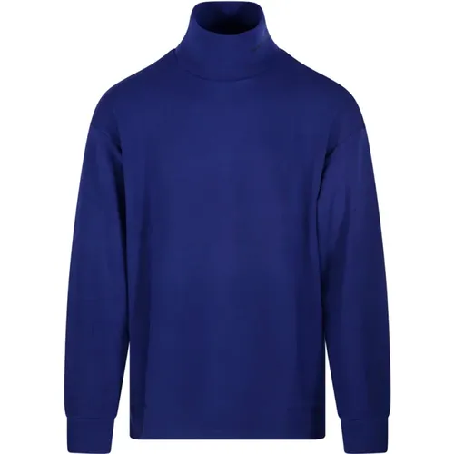 Blauer Nacht-Sweatshirt , Herren, Größe: M - Emporio Armani - Modalova