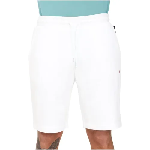 Casual Shorts mit Besticktem Logo , Herren, Größe: S - Napapijri - Modalova