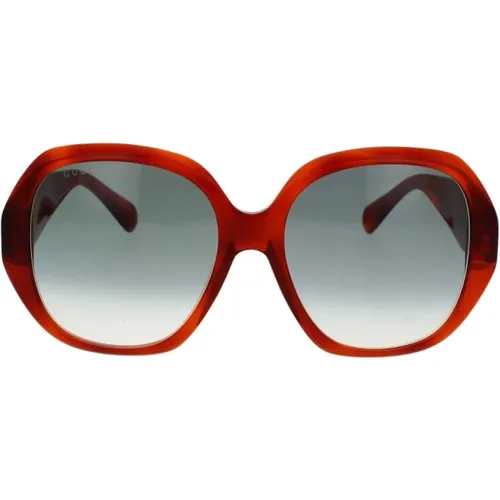 Oversized Geometric Sunglasses , female, Sizes: 56 MM - Gucci - Modalova