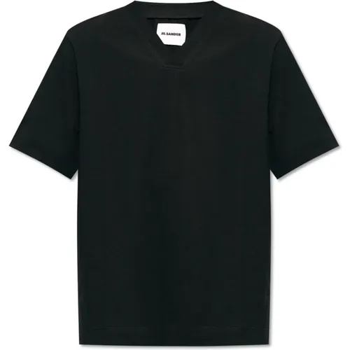 Baumwoll-T-Shirt , Herren, Größe: L - Jil Sander - Modalova