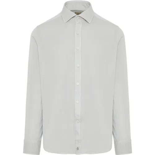Cotton Shirt with Elastane, Made in Italy , male, Sizes: M, L, XL, 2XL - Sonrisa - Modalova