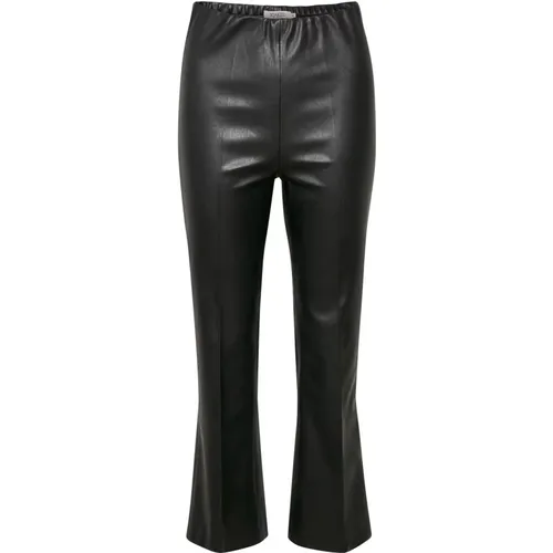 SLKaylee PU Kickflare Pants , female, Sizes: XL, S, M, XS, L - Soaked in Luxury - Modalova