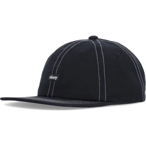 Schwarze Snapback Cap - Streetwear Kollektion - Obey - Modalova
