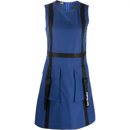 Blaues Casual Midi Kleid - Love Moschino - Modalova