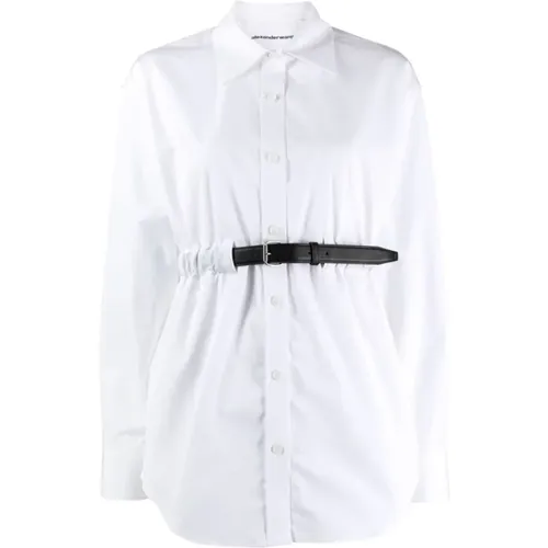 Weiße Hemden mit 5,0 cm Krempe und 55,0 cm Umfang , Damen, Größe: XS - alexander wang - Modalova