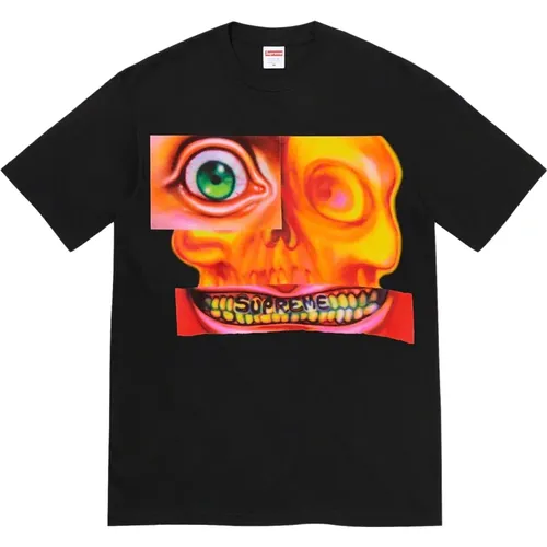 Schwarzes Face Tee Limited Edition , Herren, Größe: L - Supreme - Modalova