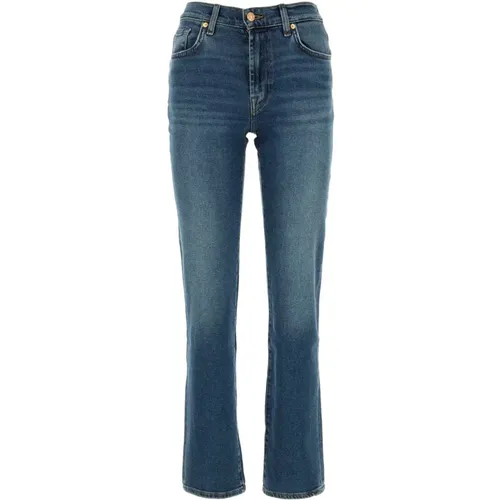 Flared Denim Jeans , Damen, Größe: W26 - 7 For All Mankind - Modalova