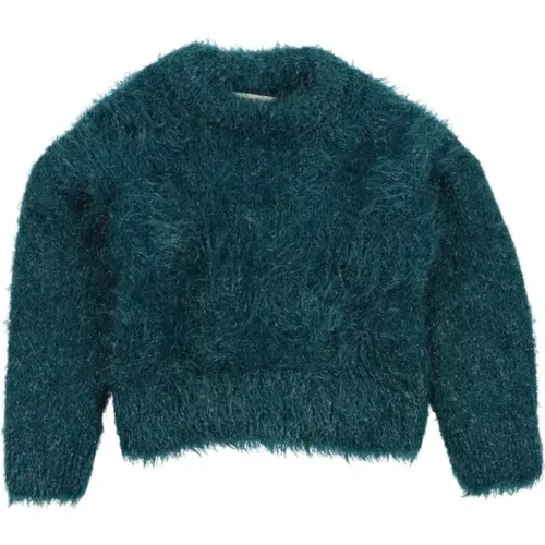 Retro Grüner Lurex Pullover Fluffy Effekt - The New Society - Modalova