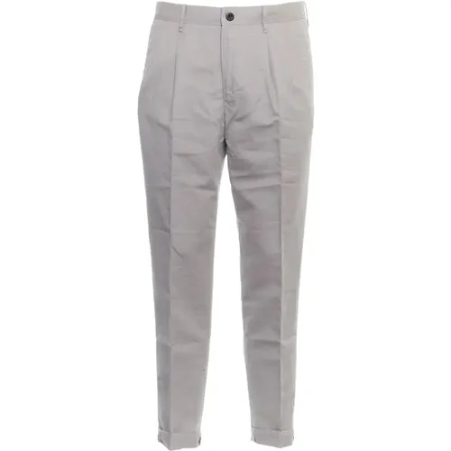 Mens Clothing Trousers Grey Ss24 , male, Sizes: W32, W38, W40, W35, W31, W36 - Incotex - Modalova
