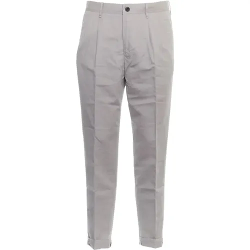 Mens Clothing Trousers Grey Ss24 , male, Sizes: W40, W35, W31, W36 - Incotex - Modalova