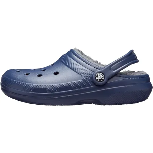 Sandale Lined Clog mit flauschigem Futter und Fersenriemen , Herren, Größe: 37 EU - Crocs - Modalova