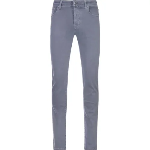 Graue Slim Fit Jeans , Herren, Größe: W32 - Jacob Cohën - Modalova