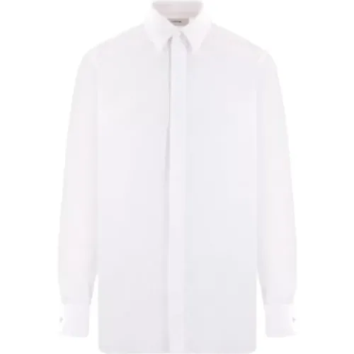 Cotton Poplin Shirt with Pointed Collar and Button Closure , male, Sizes: 2XL - Lardini - Modalova