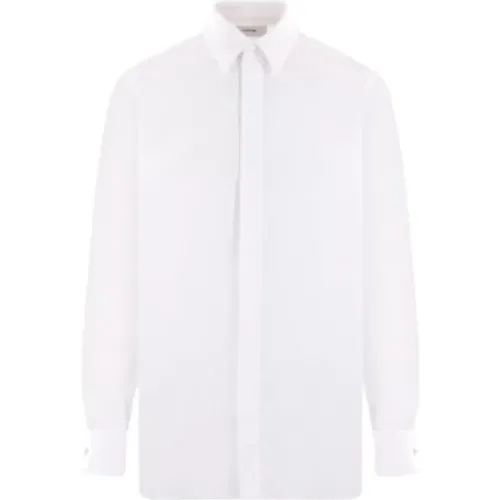 Cotton Poplin Shirt with Pointed Collar and Button Closure , male, Sizes: 2XL, 4XL, L, M, 3XL - Lardini - Modalova