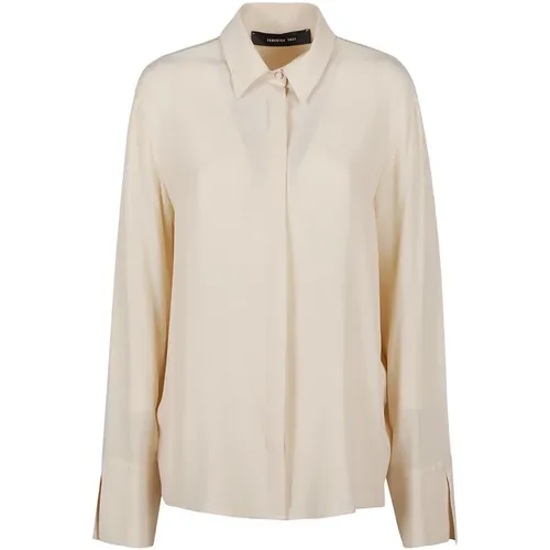 Modern Avorio Long Sleeve Shirt , female, Sizes: M, XL - Federica Tosi - Modalova