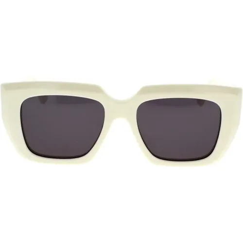 Square-shaped Unisex Sunglasses with Bold Volumes and Clean Lines , unisex, Sizes: 52 MM - Bottega Veneta - Modalova