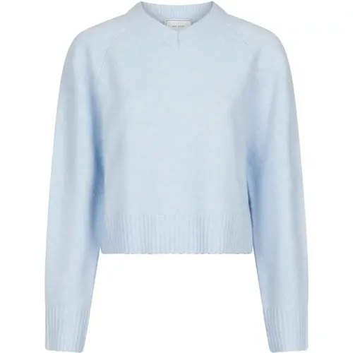 Blaue Kamra Strickbluse Pullover , Damen, Größe: L - NEO NOIR - Modalova