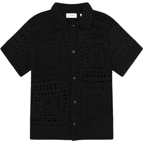 Handmade Crochet Shirt , male, Sizes: L - Les Deux - Modalova