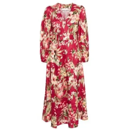 Floral Wrap Maxi Dress , female, Sizes: M, S - Zimmermann - Modalova