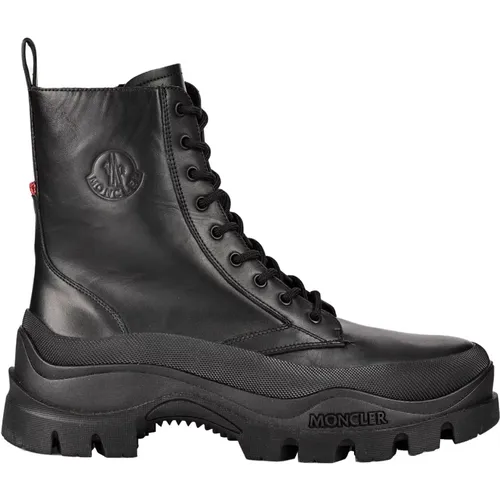 Italienische Leder Stiefeletten - Moncler - Modalova