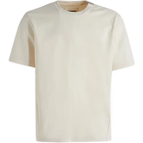 Klassisches T-Shirt , Herren, Größe: M - Jil Sander - Modalova